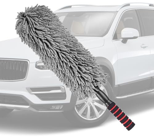 Genérico Plumero para Interior de Coche | Limpiador De Suciedad para Carrocería | Bayeta Multiusos Seca y Húmeda para Cristales, Asientos, Hogar, Oficina