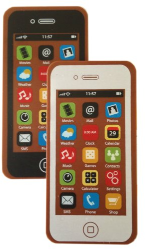 Smartphone en chocolat - couleur blanche - 40 g