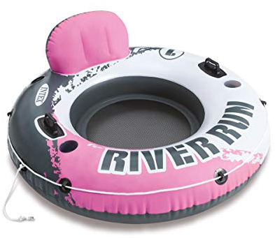 Intex River Run I Inflatable Water Lounge Tube 1-Person, Pink | 58828EP
