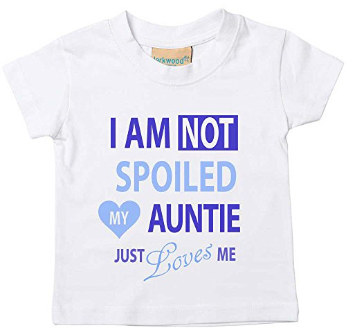 60 Second Makeover Limited I'm Not Spoiled My Auntie Just Loves Me Boys Tshirt Baby Toddler Kids Best Auntie Gifts Nephew Gifts from Aunty Funny Tshirt Birthday