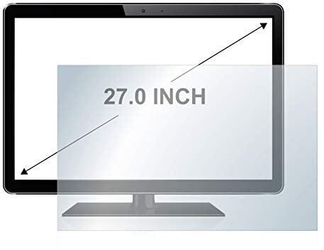 upscreen 27 Entspiegelungs-Schutzfolie für 27,0 Zoll Flachbildschirme (68.6 cm) [598 x 336 mm, 16:9] – Anti-Reflex Displayschutz-Folie Matt