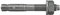 Fischer FAZ II 6/20 R – Bulloni di ancoraggio per il fissaggio di casse di cavi, strutture in legno in cemento, con autorizzazione, acciaio inox – 50 pezzi – Art. n. 542624