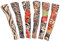 DECARETA 6 Piezas Mangas Tatuajes Brazo sin Costuras de Nylon,Mangas Unisexo Temporales con Tatuajes Realistas para Protección UV, Disfraces,Carnaval,etc(40 * 8.5cm)