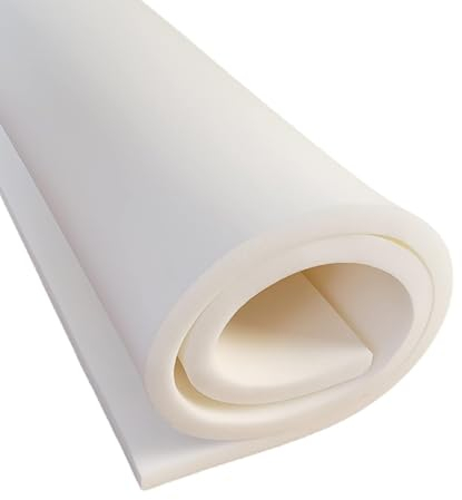 Schaumstoff Matratze 90x200x12 - Schaumstoffplatte - RG 25/44 - Mittelhart - Möbelschaum - Polsterschaum - Schaum - Polster