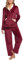iClosam Pyjama Femme Chaud Ensemble de Pyjama en Polaire Col V Vêtements de Détente en Flanelle avec 2 Poches Vêtements de Nuit Hiver à Manches Longues