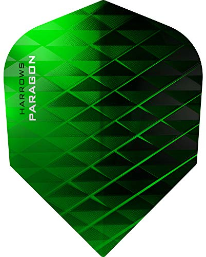 Harrows Paragon Dartpfeile, 100 Mikron, Standard, grün, 5 sets