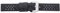 Eichmüller massives 20mm XXL Leder Uhren Armband gelocht Schwarz Ersatzband