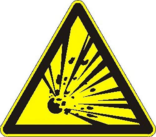 Schild: Warnung vor explosionsgefährlichen Stoffen - Aluverbundtafel 200 mm nachleuchtend