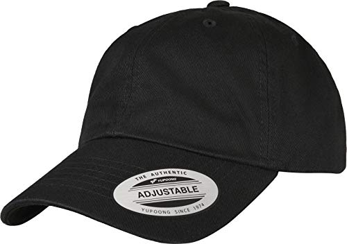 Flexfit Unisex-Adult 6245EC-Ecowash Dad Baseball Cap, Black, one Size