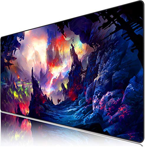 Mouse Pad Psichedelico,Gaming Anime Carino Large XL Mouse Pad Mousepad-Laptop Desk Pad,Tastiera del computer e Mouse Combo Pad Tappetino per mouse 400x1000x3mm
