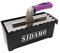 Coffret de 6 lames interchangeables sur platoir a colle inox 280 x 115 mm