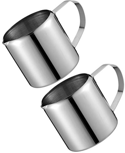 2 Pièces Lait Pichet INOX 30ML À La Vapeur D' Espresso Pichets Café Au Lait Cappuccino À Vapeur Pichets Latte Art Lait Cruche Tasse Sauce Tasse