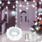 12 M 100 LED Fairy Lights Outdoor IP44 Waterproof Globe String Lights Cool White Battery Operated Christmas Lights with Remote 8 Modes for Bedroom Patio Garden Indoor Decorations