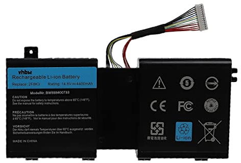 vhbw batteria compatibile con Dell Alienware M18X R3 laptop notebook (4400mAh, 14,8V, Li-Ion)