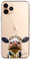SmartGiftShop British Farm Woodland Animals Case Splatter Art CLEAR Phone Cover Case Exclusive Artwork for iPhone SE - Cow