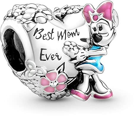 HAEPIAR S925 Silver Charm für Armband Halskette Sterling Silver Dangles Best Mom für Frauen