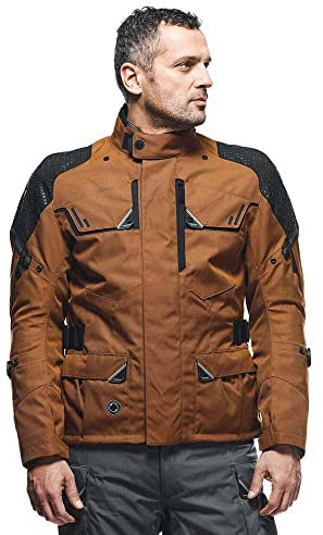 Dainese - Ladakh 3L D Dry Jacket, Wasserdichte Motorrad Tourenjacke, Schulter Und Ellbogenprotektoren, 4 Jahreszeiten, Herren Motorradjacke, Monk'S Robe/Schwarz, 52