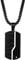 JewelryWe Schmuck Halskette Herren Dog Tag Militärische Erkennungsmarke Edelstahl Armee Stil Anhänger mit 22 Zoll Kette Gravur Schwarz