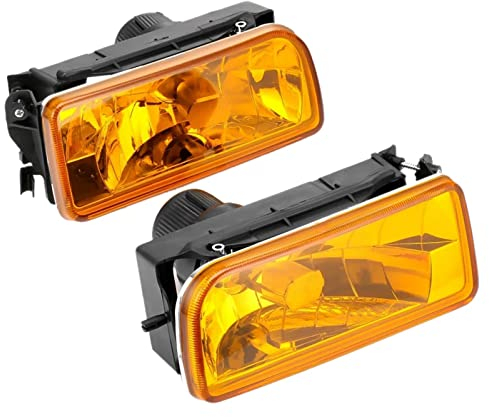 WOZIES 1 Paar Nebelscheinwerfer-Ersatzbaugruppe für BMW 3er M3 E36 1992–1999 Nebelscheinwerfer (gelbes Glas)