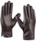 MGGMOKAY Herren Lederhandschuhe Kaschmir gefüttert,Braun,L