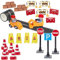 Super Idee Baustelle Wichtel Miniatur Wichteltür Zubehör Set Absperrungen Verkehrsschilder Fahrzeuge Straße Miniatur Puppenhaus Feentür Nissedor Zubehör Verzierungen für Weihnachten