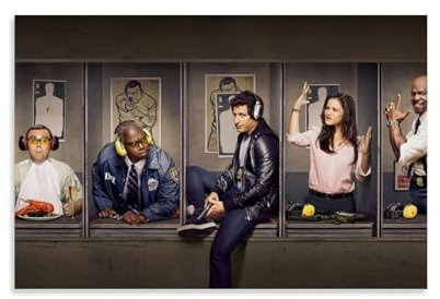 Brooklyn Nine-Nine (2) Poster, dekoratives Gemälde, Leinwand, Wandposter und Kunstdruck, modernes Familienschlafzimmer-Dekor-Poster, 30 x 45 cm