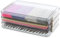 Citylife 3 Pack Acrylbox Aufbewahrungsbox mit deckel Bürobedarf, Stapelbar Transparent Stiftebox, Plastikbox für die Organisation von din A4 Papier, Dokument, Büro, Bastelarbeiten, Künstlerbedarf