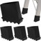 Attic Ladder Feet Covers 4Pcs Rubber Step Ladder Leg Caps Non Slip Werner Telescoping Step Extension Ladder Foot Pads Grips Security Bumpers Ladder Replacement Accessories (Black)