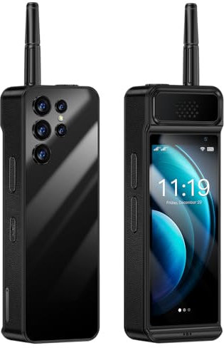 Rainbuvvy W88 PRO Walkie Talkie Phone 4G LTE Teléfono móvil 4 pulgadas Pantalla táctil WiFi OTG Hotspot Rugged Smartphone Android 12.0 MT6739CW Quad Core 2GB RAM 16GB ROM 5500mAh Teléfono celular