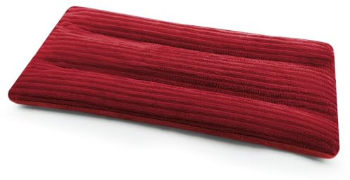 Microwave Heating Pad 6 x 12 Small Heating Pad Microwave, Microwave Bean Bag Heating Pad for Neck and Shoulders, Moist Heat Pack Pillow Warm Compress for Knee, Muscles, Joints, Wrist (Wine Red)