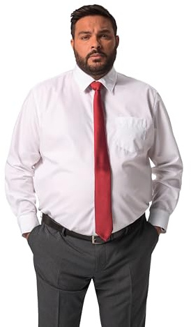 Men Plus Herren große Größen Übergrößen Menswear L-8XL MEN+, Krawatte, Business, extra lang, 7,5 cm breit bordeauxrot 1Size 833091542-1