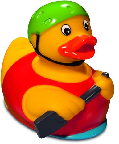 Ruderboot - Ruderer-Ente - Sportente - Quietscheente - Badeente - ca. 8 cm gross