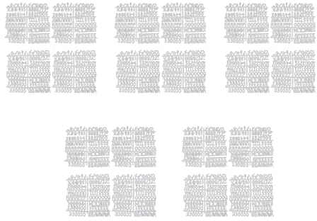 Saiyana Home Decor Kunststoffnummern, Sonderzeichen, Buchstabenbrett für Filz, austauschbare Nachrichten, Schilder und Briefbretter, Weiß, 126 Stück