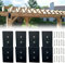 ITEVE.GD 10 x 3 Z-Shaped Brackets,Heavy Duty Steel Brackets for Wood Post to Beam Support,Double Angle Channel Profile Corner Brace for Wood Shelves Fixing Lumber Connector Pergola Brackets - 4Pack