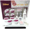 Kovalmax® Kit Professionale per Ricostruzione Unghie con Nail Art - 4 Gel UV (Bianco e Rosa), Limetta, Pennello e Tips Inclusi - Ideale per Manicure e Pedicure