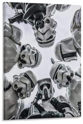Funny 411 Stormtroopers Looking Movie Star The Wars Poster & Drucke, Wanddekoration für Schlafzimmer, Leinwand, Gemälde, Badezimmer, Kunst, Wanddekoration, 20 x 30 cm