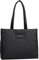 TOM TAILOR Patti Damen Shopper Umhängetasche Reißverschluss Klein Schwarz