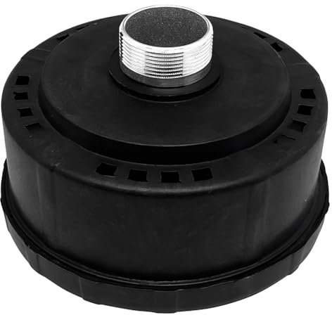 Mzpeldxk 1 Pièces Filtre Silencieux de Réducteur de Bruit de Compresseur D'Air de 32mm/1.25 Pouces, Filtre de Silencieux Rond de Coquille en Plastique