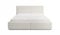 FEDVE Bett - Creme Toreira Slim Polsterbett mit Stauraum - Doppelbett mit Bettkasten 160x200