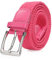 Bella Accessori Cinturón elástico trenzado para hombre y mujer cinturón de tela Correa elástica trenzada con hebilla de aleación de zinc Causal Unisex, fucsia, 110cm Larghezza 3.5cm