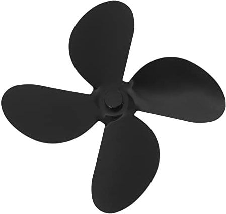 HAWILLOSCH Ersatzflügel Ofenventilator Aluminiumlegierung Kaminventilator Lüfterblätter Geräuscharm Hitzebetrieben Für Zuhause Wärmezirkulation Leistungsstark