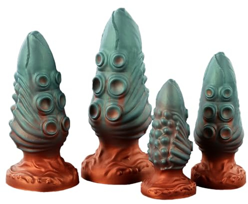 Jixaxe Octopus Tentakel Butt Plug Monster Dildo Silikon Analplug Fantasy Dildos mit Starkem Saugnapf Analdildos Prostata Stimulation Vaginal Massage Anus Dilatator Sexspielzeug für Frauen Männer (XL)