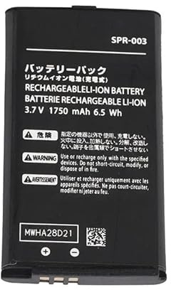 GDDGFVKV SPR-003 Batterie d'ordinateur portable 3,7 V 1750 mAh compatible avec Nintendo 3DS XL 3DSLL New 3DSLL New 3DSXL