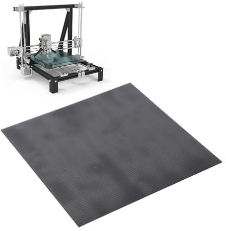 Plaque de Verre trempé pour Imprimante 3D, Lit en Verre pour Plate-Forme D'imprimante 3D 500 X 500 X 4 Mm, dureté 8 Mohs et Plaque de Construction Résistante à la Chaleur de 400