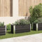 Willood Garten Hochbeet Anthrazit 100 x 40 x 45 cm Verzinkter Stahl