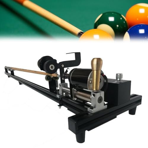 MTNBHH 【Multifunktionale Snooker-Queue-Reparaturmaschine】Pool-Queue-Drehmaschine Ausrüstung für Tip, Ferrule & Dellen Reparatur, tragbares & stabiles Design