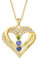 Jeweidea Personalisierte Namenskette Silber 925 Damen Kette mit Herz Anhänger Silberkette mit Namen für Mama Oma Geschenk für Muttertag Valentinstag Weihnachten (Gold-3 name)