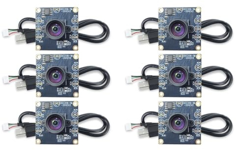 Koolenry 6Pcs 100 Degree Camera Module 1MP OV9732 1280x720 USB Free Driver Manual Focus with1 Meter Cable forWinXP/7/8/10