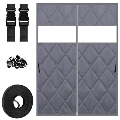 Fensterfolie Isolierend Kälteschutz Thermo Cover Fenster Isolierfolie Fenster Isolierung Hält Warm Für Zugige Fensters Dachböden Wohnmobil Kellern Garagen 119x160 Cm(Grau,69 x 99 cm (27 x 39))