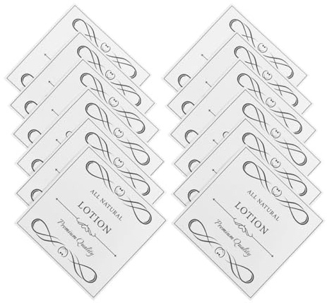 HEANUJJ 12 Wasserfeste Pvc Selbstklebende Etiketten für Seifen und Lotionflaschen im Badezimmer Einfach zu Ersetzen Minimalistisches Design für Ordnung und Hygiene
